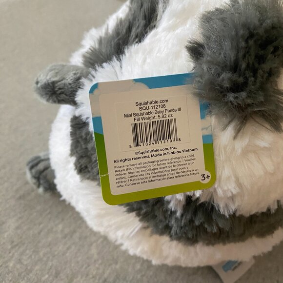 NWT Mini Squishable Baby Panda III 7" 2020 - Picture 9 of 13